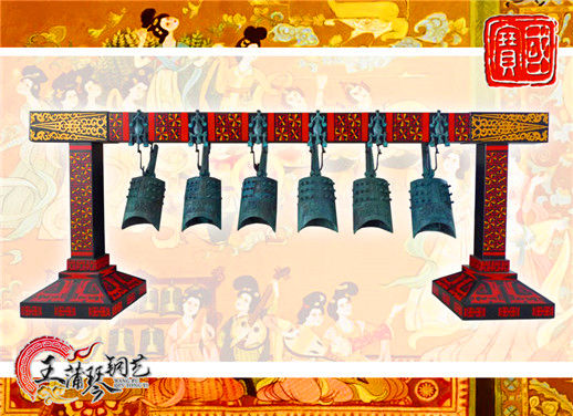 6件套仿古編鐘，小型特色樂器，民樂混音配套